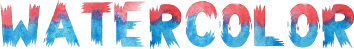 Sample of Watercolor font